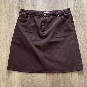 Northern Reflections Chocolate A-Line Skirt